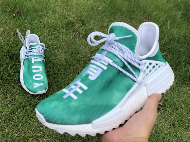 Super max Adidas NMD Human Race Pharrell China Exclusive Green(98% Authentic quality)